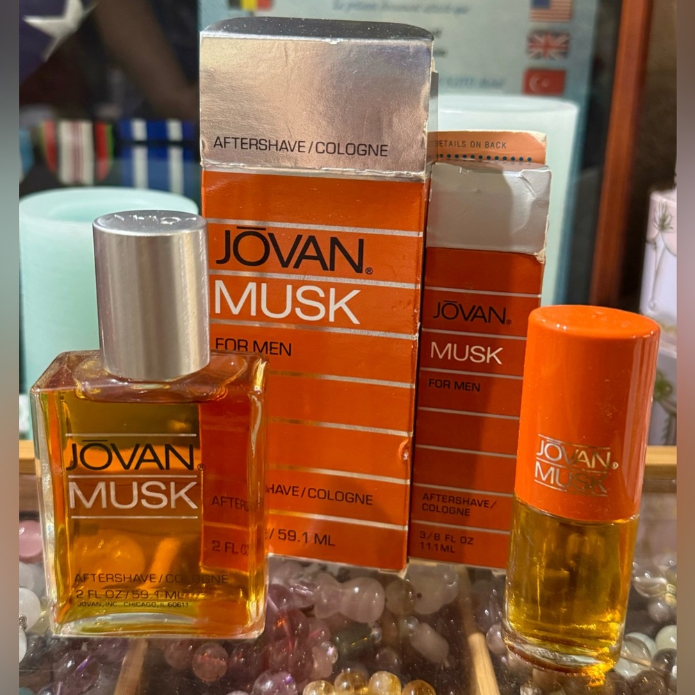 VINTAGE JOVAN MUSK AFTERSHAVE/COLOGNE SPLASH FOR MEN - Picture 2 of 3